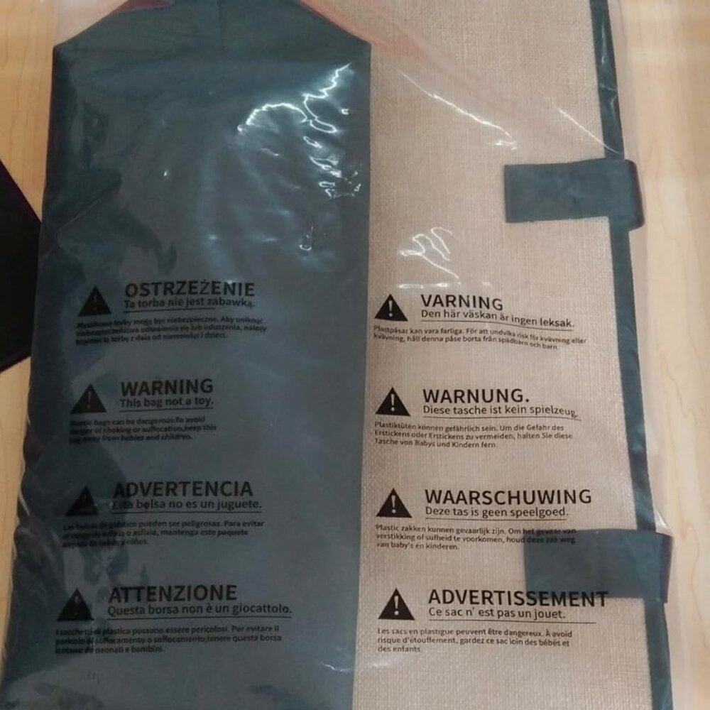 Woven Tote Bag for Women, Lightweigh Monogram Beach Bag with Zipper & Sand-Proof - Picture 10 of 10